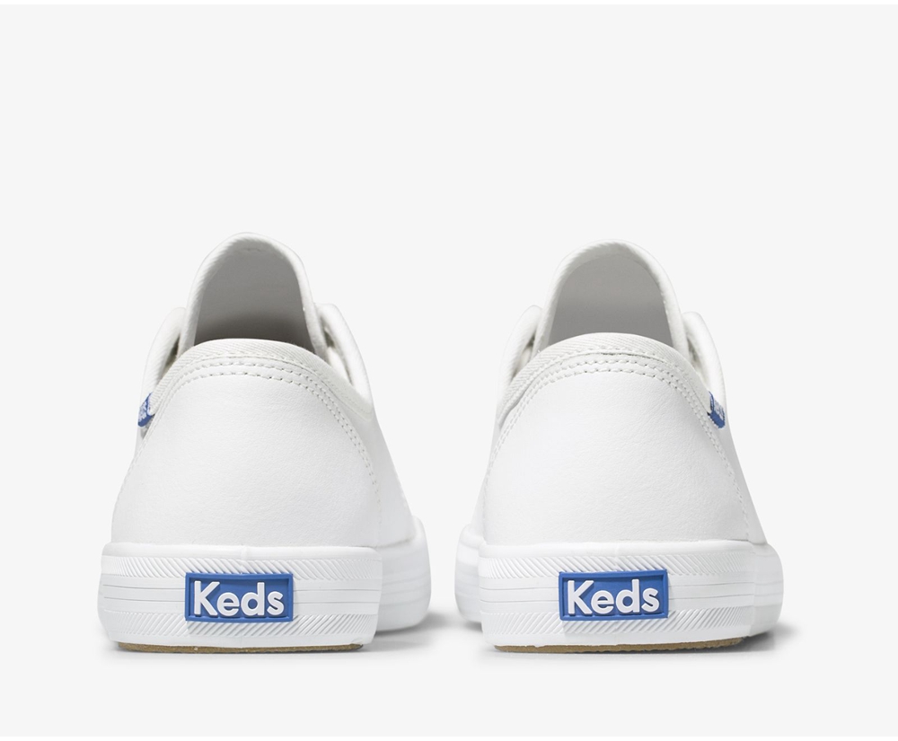 Keds Womens Sneakers White - Kickstart Leather - 410ZUGYCN